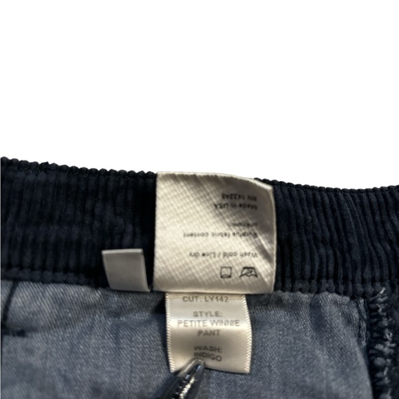 Reformation Petite Winnie Corduray Pants in Indigo Size 25 - Picture 6 of 11